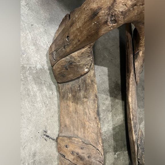 Antique Mexican Wooden Saddle Tree.19th Century, Primitive, Handmade - Picture 11 of 11